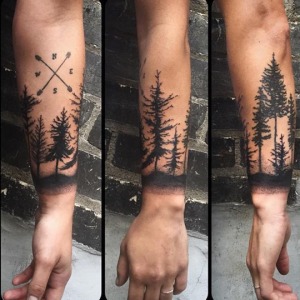Forest theme tattoo by Greg. For all inquires check us out at http://goldenirontattoostudio.com/