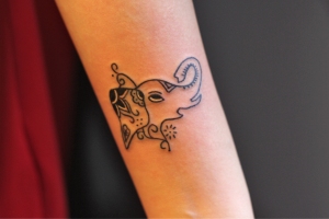Elephant Head Tattooed By Phillip.  For all inquires check us out at http://goldenirontattoostudio.com/