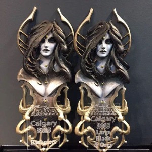 Congrats to Cysen for winning best back piece & best large black & grey awards at the Calgary Tattoo Show