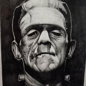 Frankenstein  sketch drawn by Kristian. If you are interested in getting this piece tattooed on you contact the the #studio for more info. For all inquires check us out at http://goldenirontattoostudio.com/